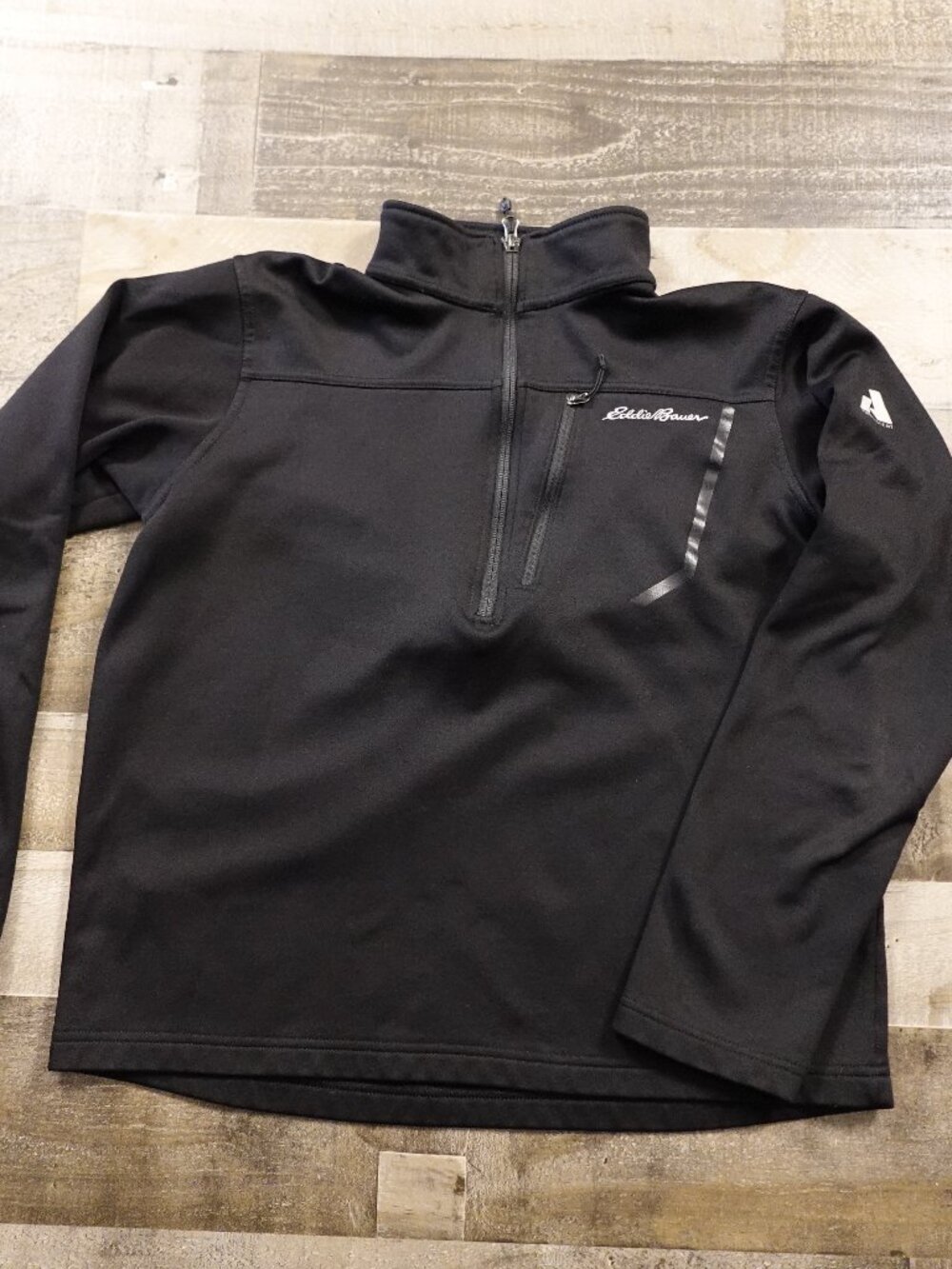 Eddie Bauer First Ascent 1/4 Zip Pullover Men’s Medium‎ Black Performance Fleece